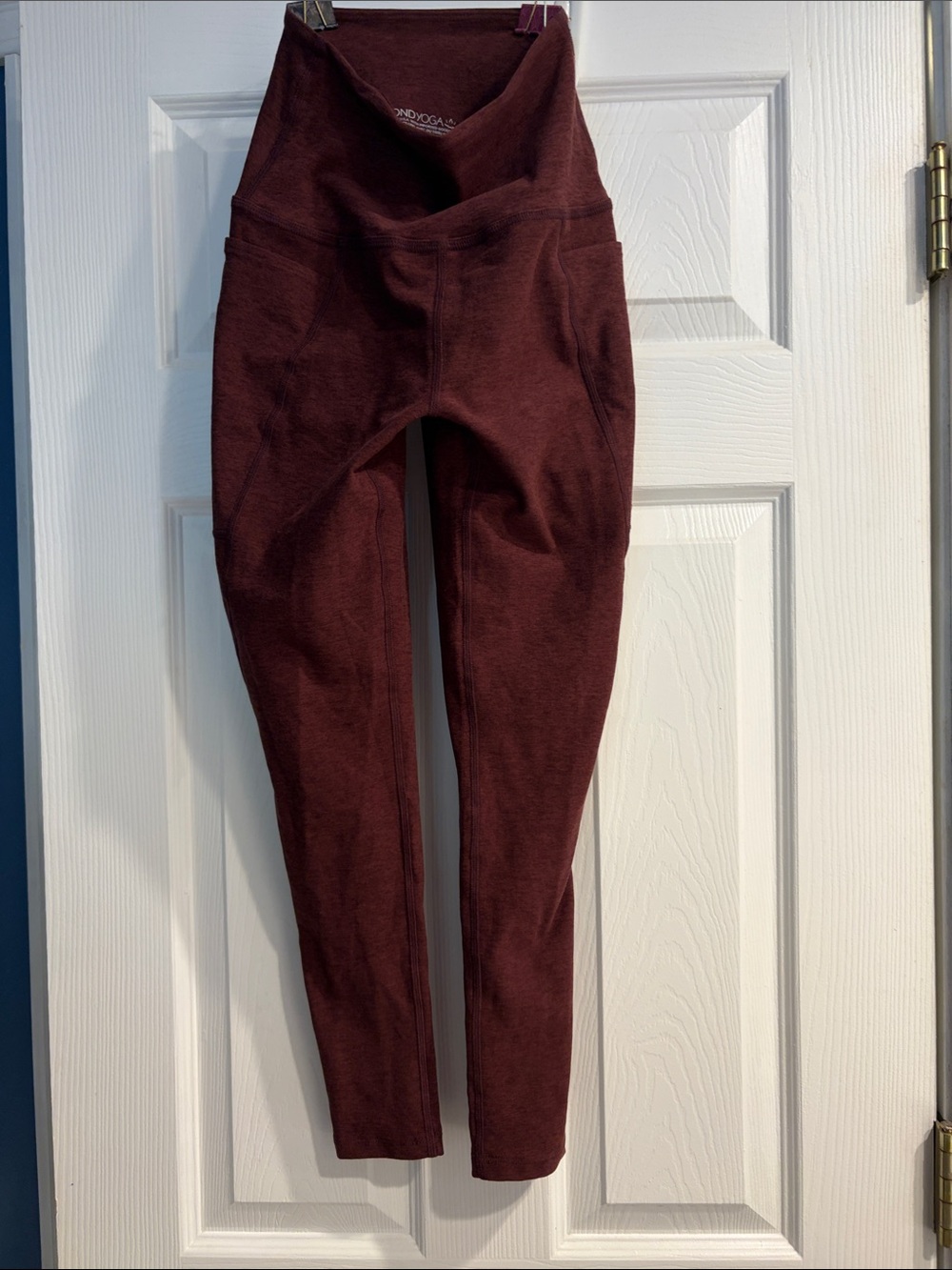 Beyond Yoga Deep Burgundy High-Rise Leggings